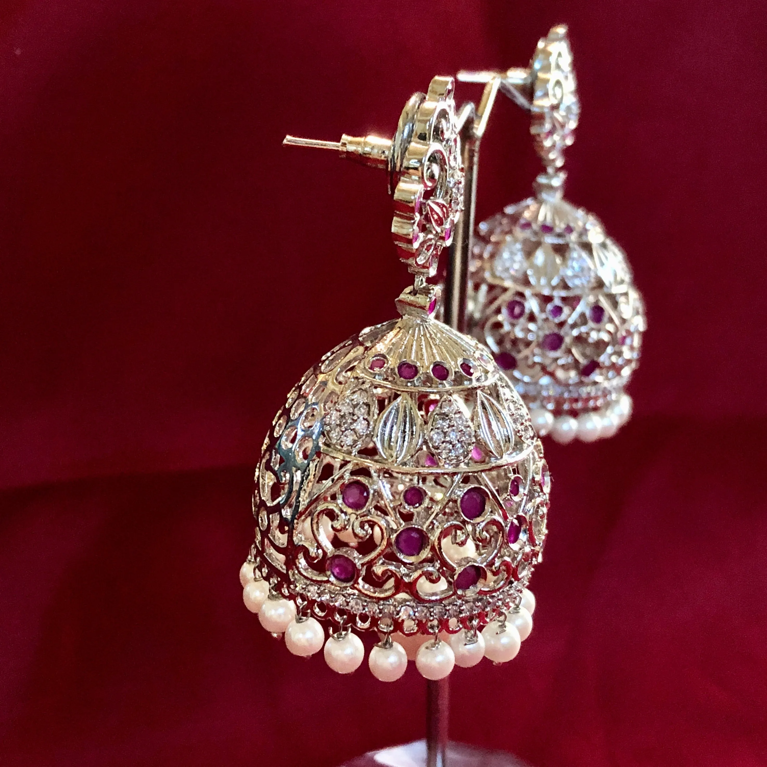 American Diamond Contemporary Earrings (E174)