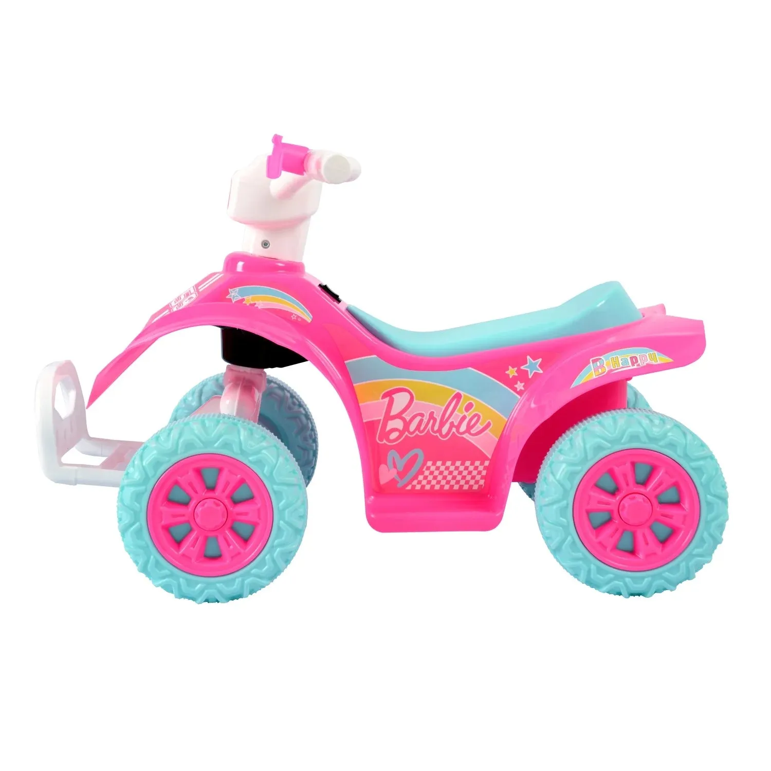 Barbie ATV Quad, 6V Battery Powered Ride On for Kids Ages 1.5 , Pink