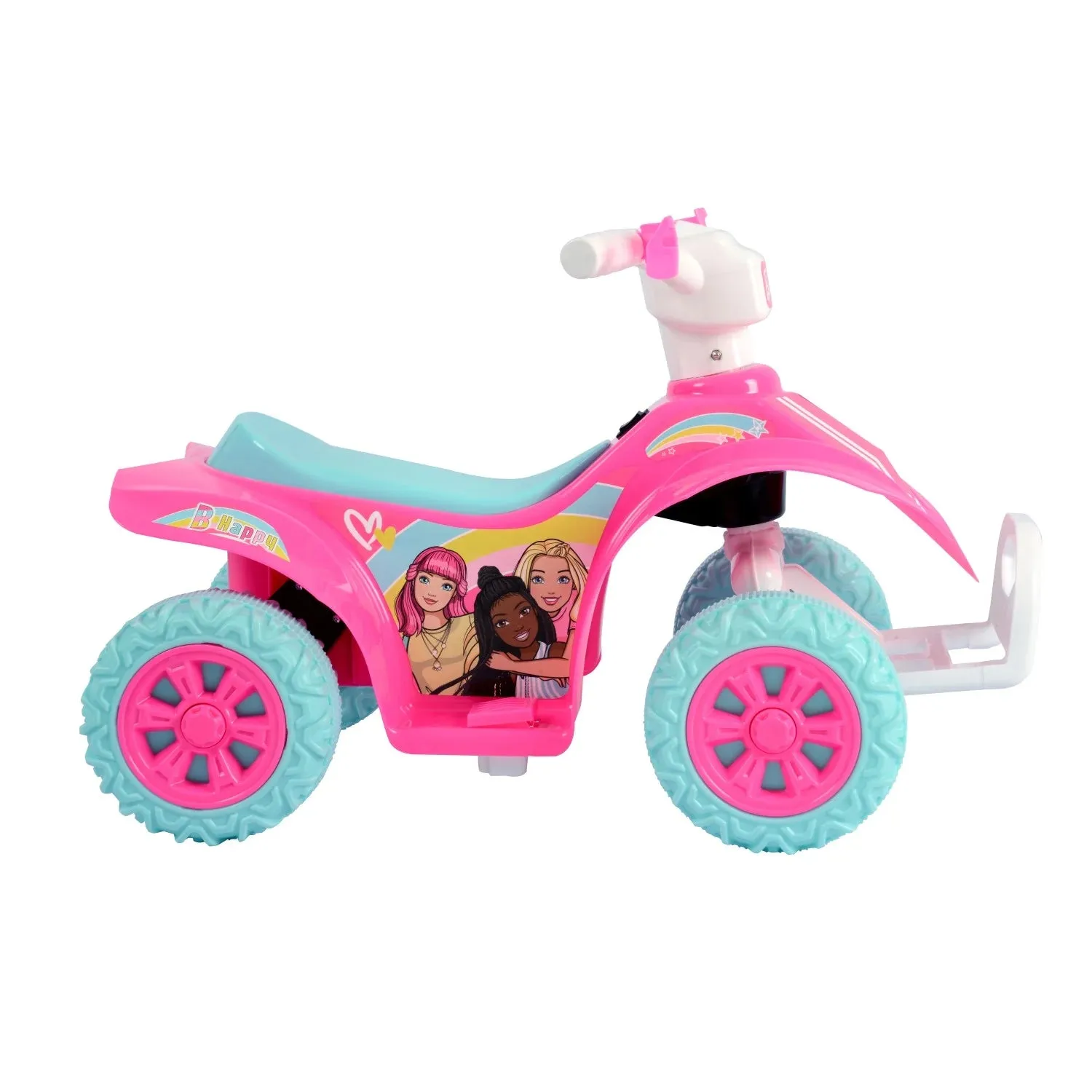 Barbie ATV Quad, 6V Battery Powered Ride On for Kids Ages 1.5 , Pink