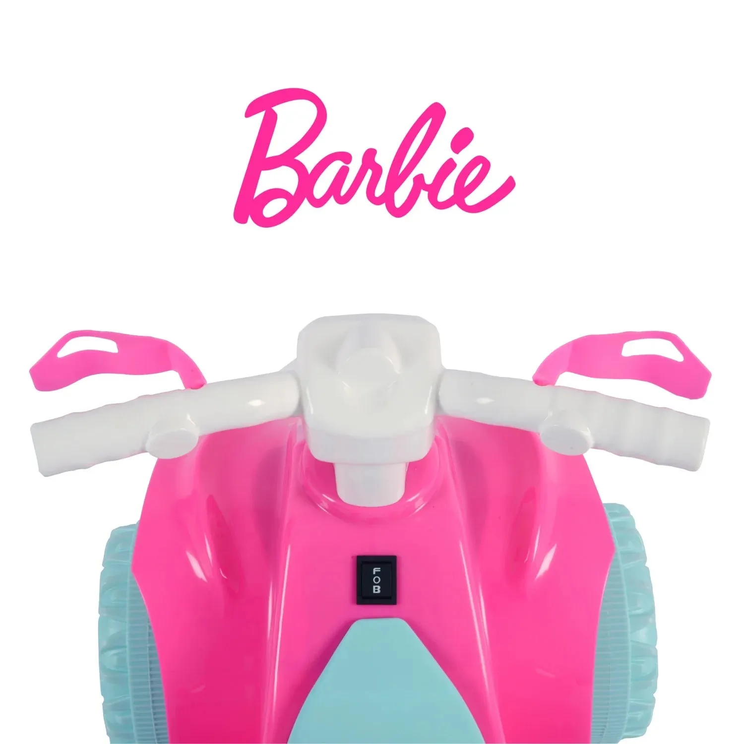 Barbie ATV Quad, 6V Battery Powered Ride On for Kids Ages 1.5 , Pink