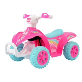 Barbie ATV Quad, 6V Battery Powered Ride On for Kids Ages 1.5 , Pink