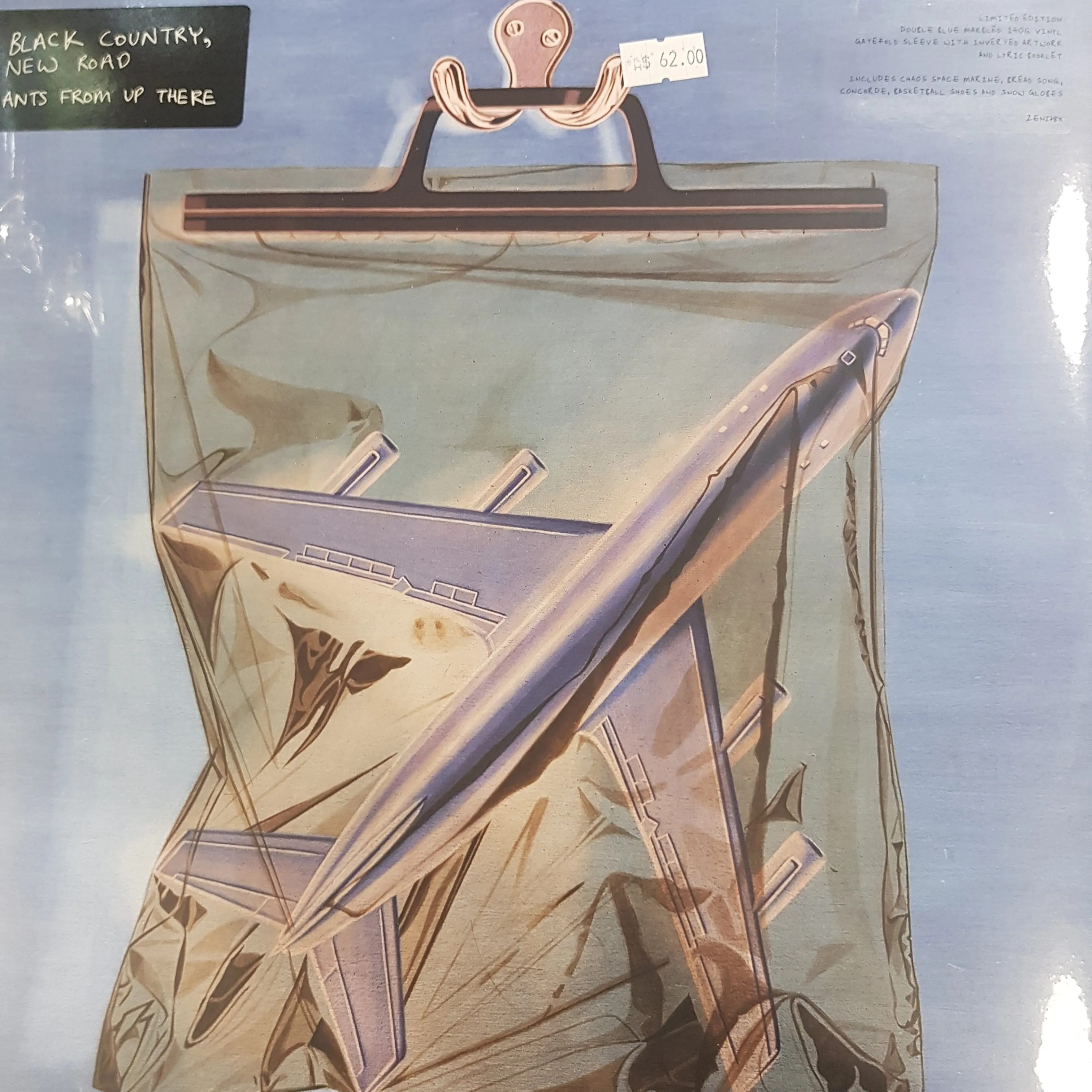 BLACK COUNTRY, NEW ROAD - ANTS FROM UP THERE (2LP) (BLUE COLOURED) VINYL