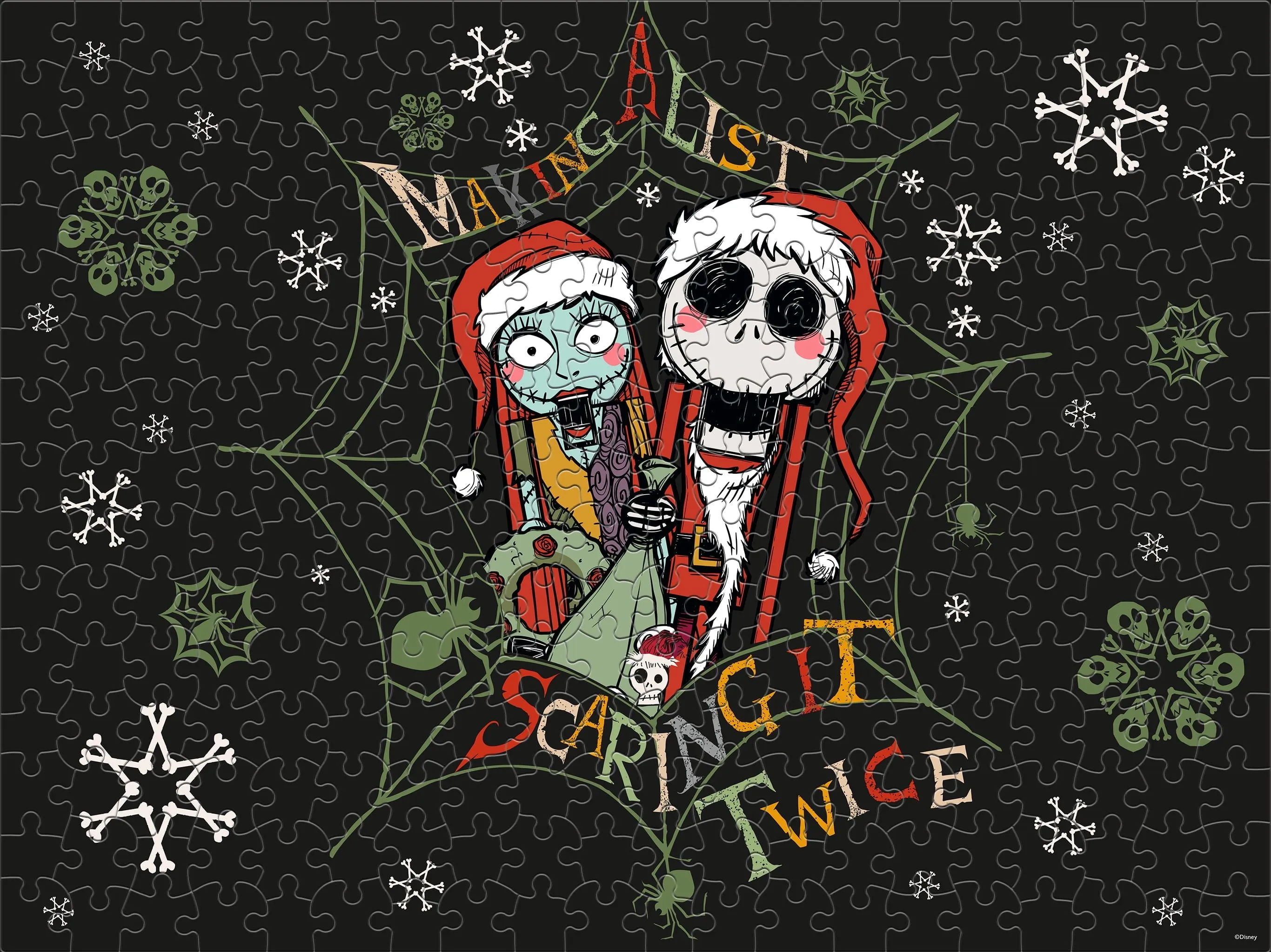 Ceaco Disney 3 In 1 Nightmare Before Chirstmas Multipack Jigsaw Puzzle