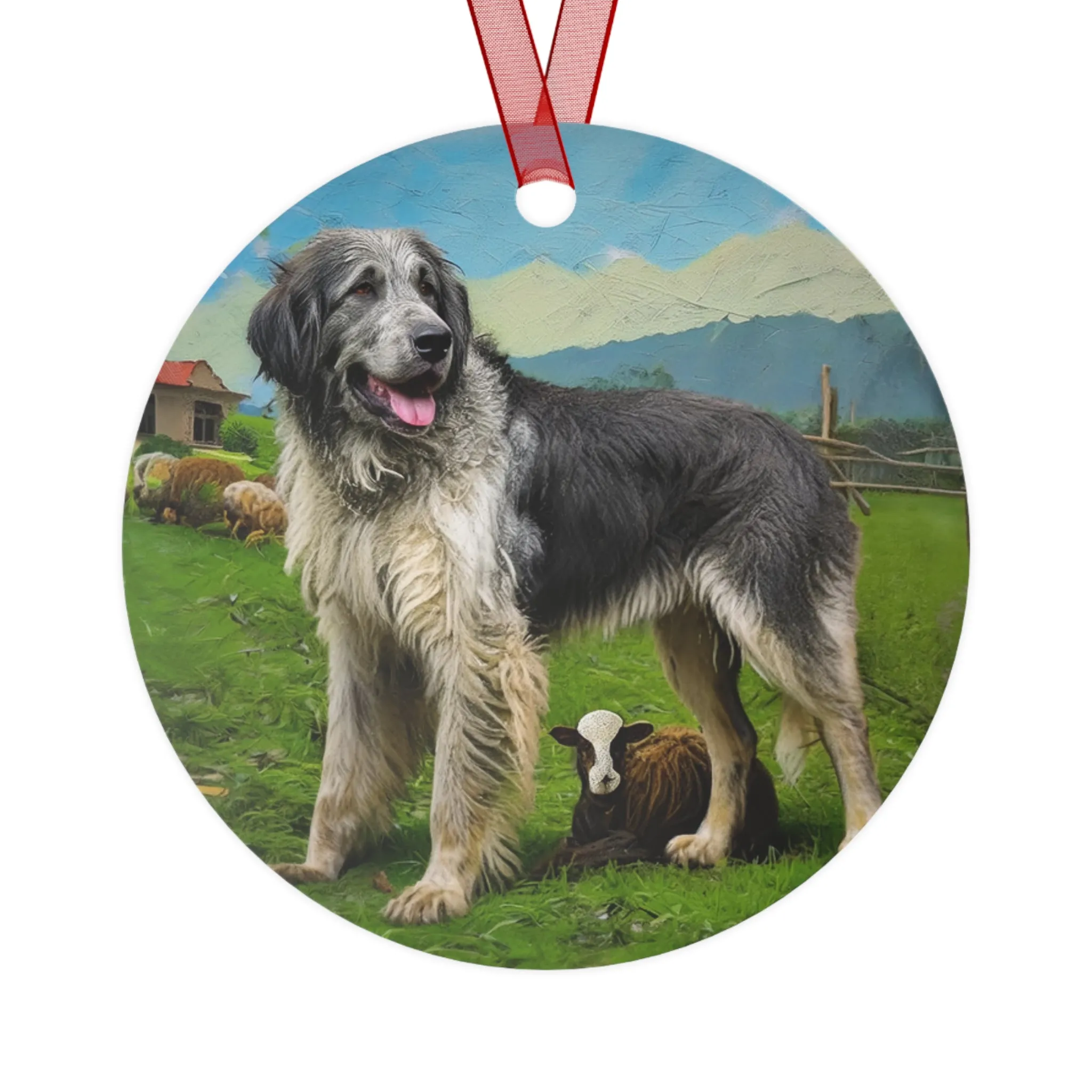 Charming Romanian Carpathian Shepherd Metal Ornaments