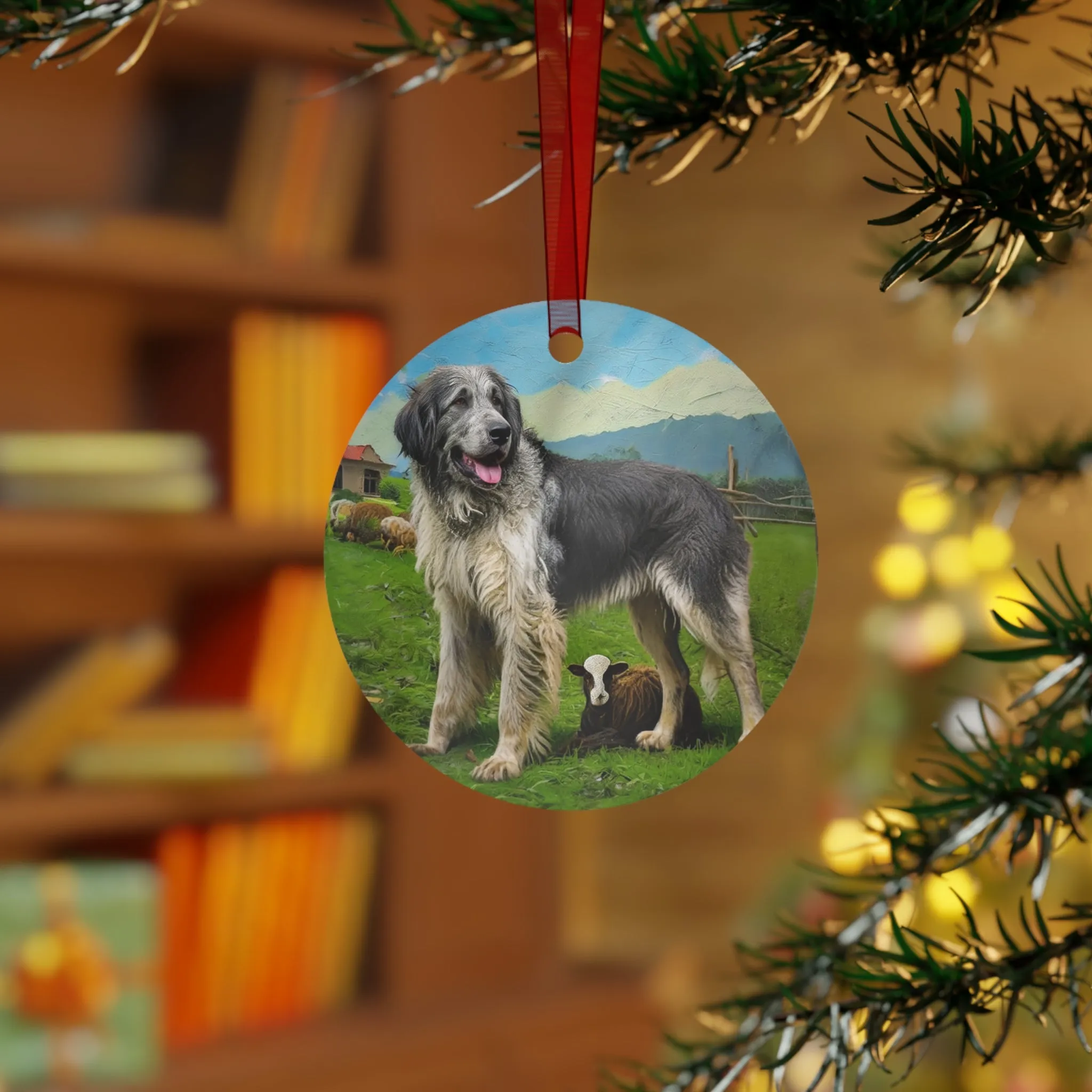 Charming Romanian Carpathian Shepherd Metal Ornaments