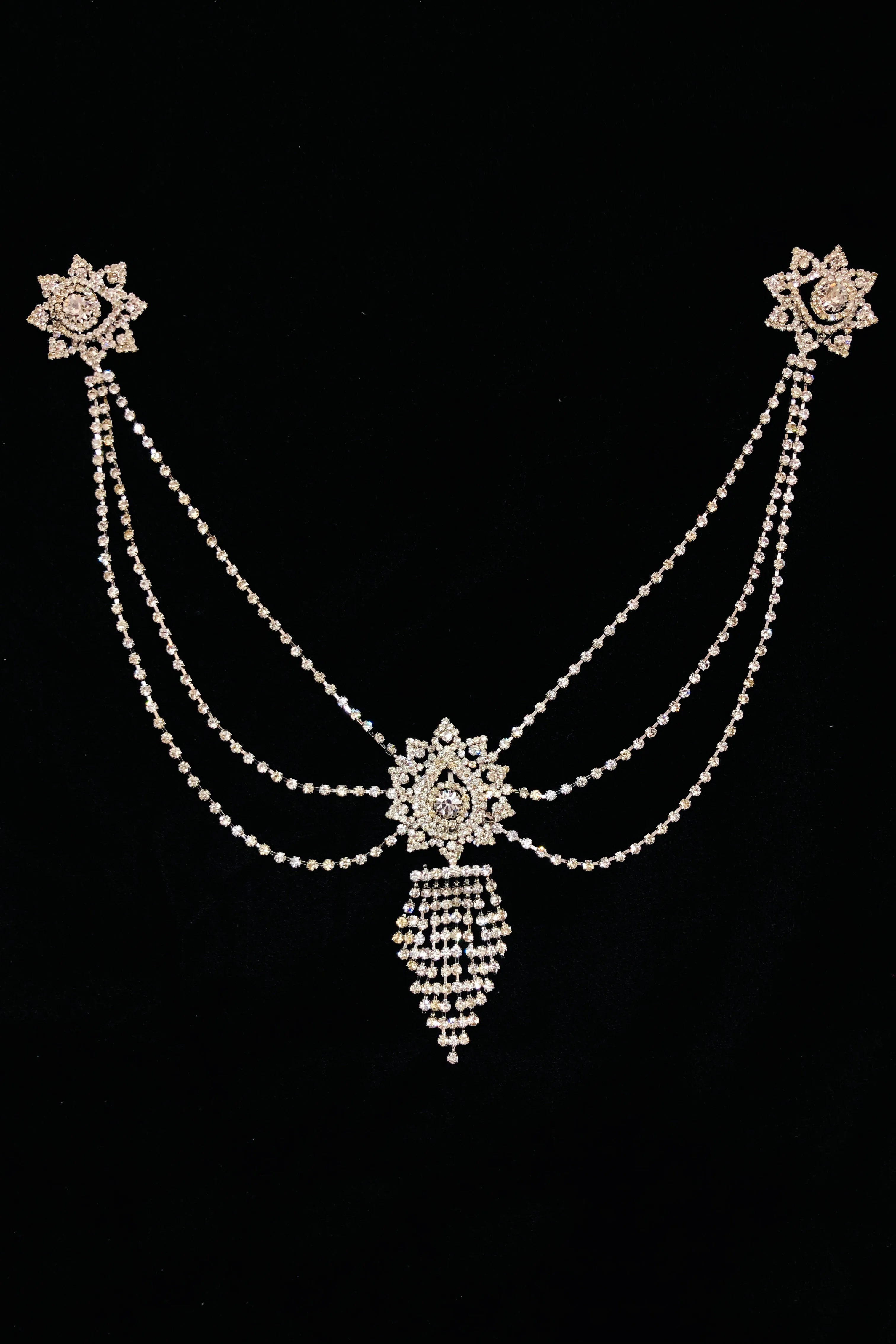 Designer American Diamond Mathapatti For Wedding & Party (D1)