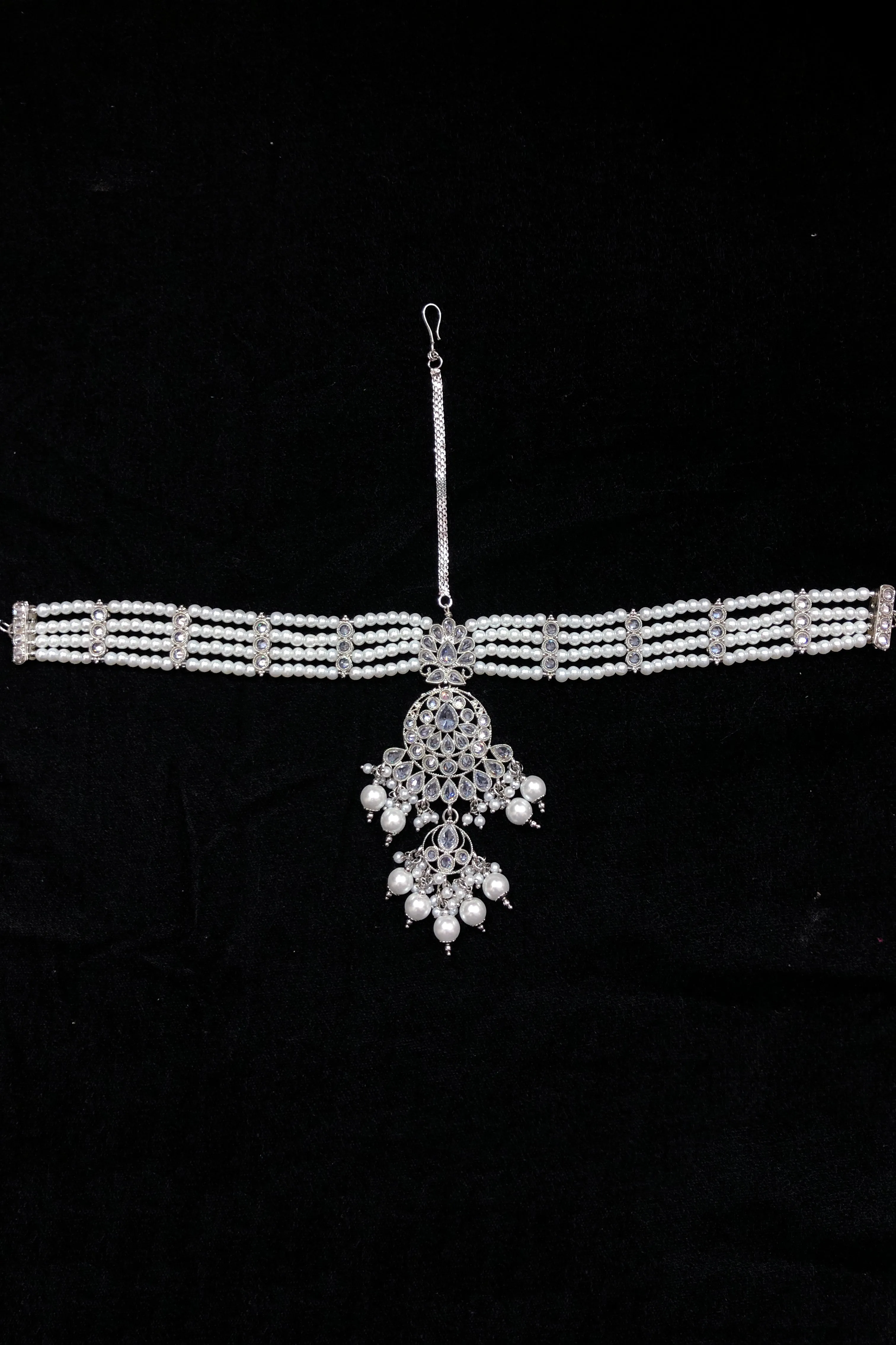 Designer American Diamond Mathapatti For Wedding & Party (D2)