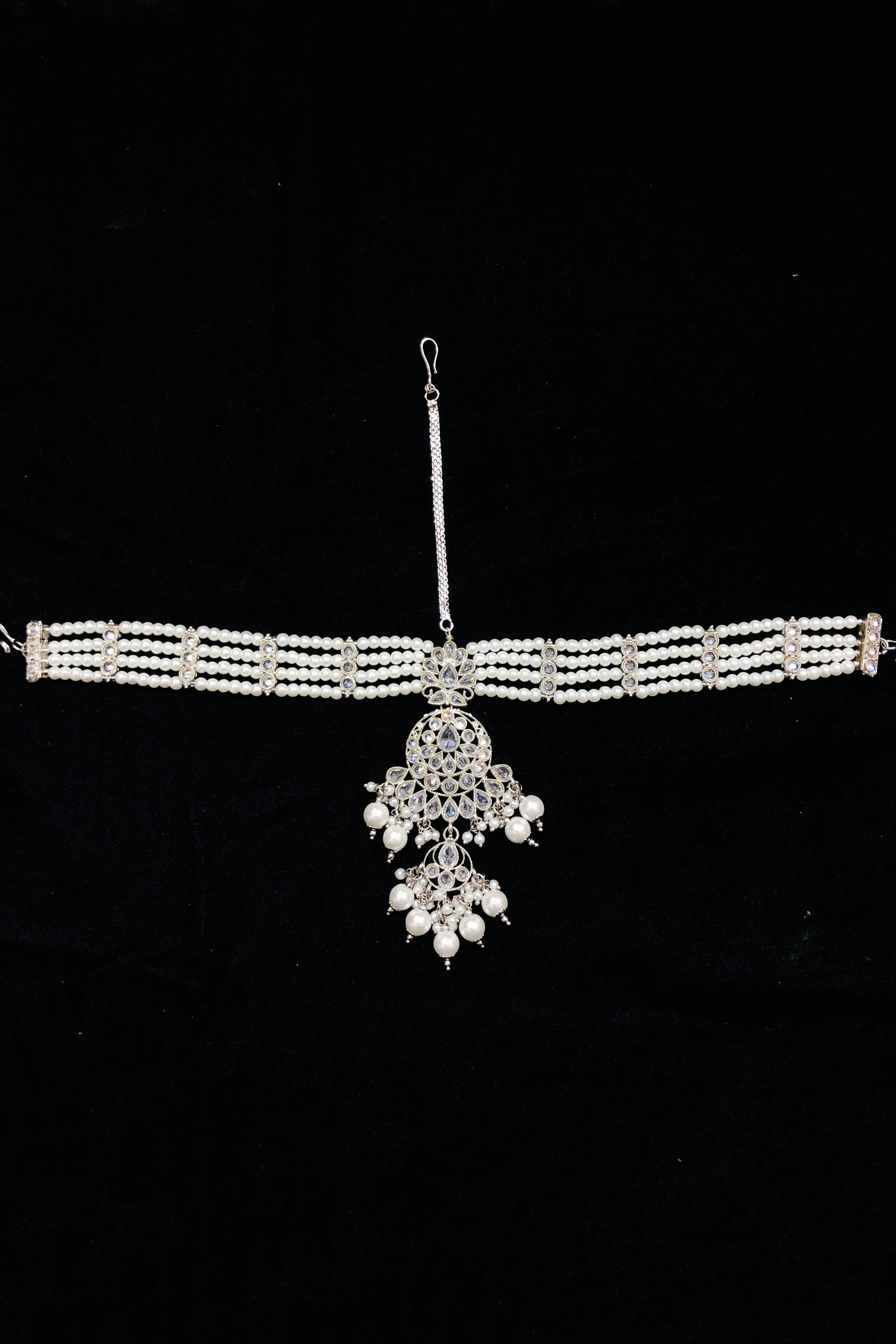 Designer American Diamond Mathapatti For Wedding & Party (D2)