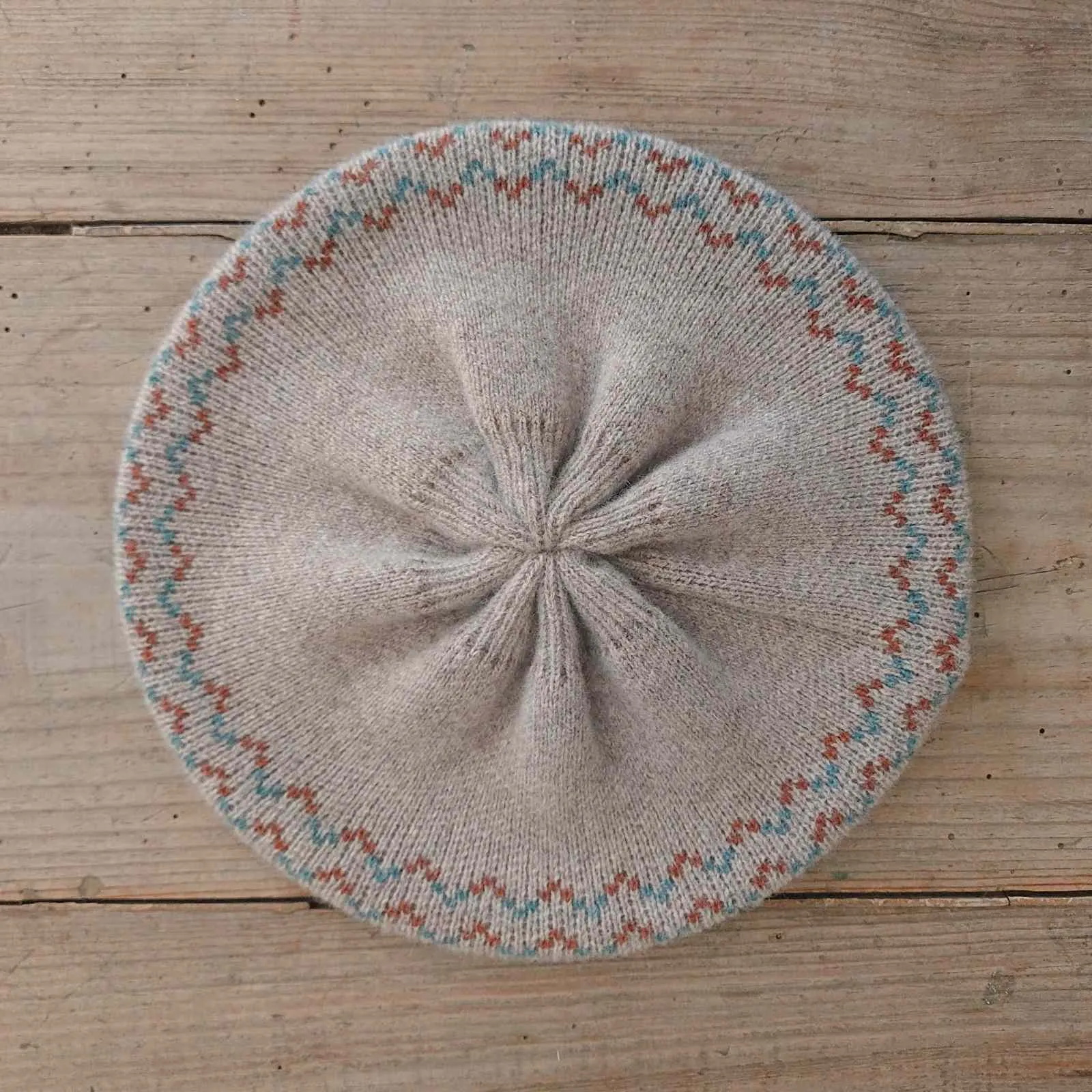 Fair Isle Beret - Cobble