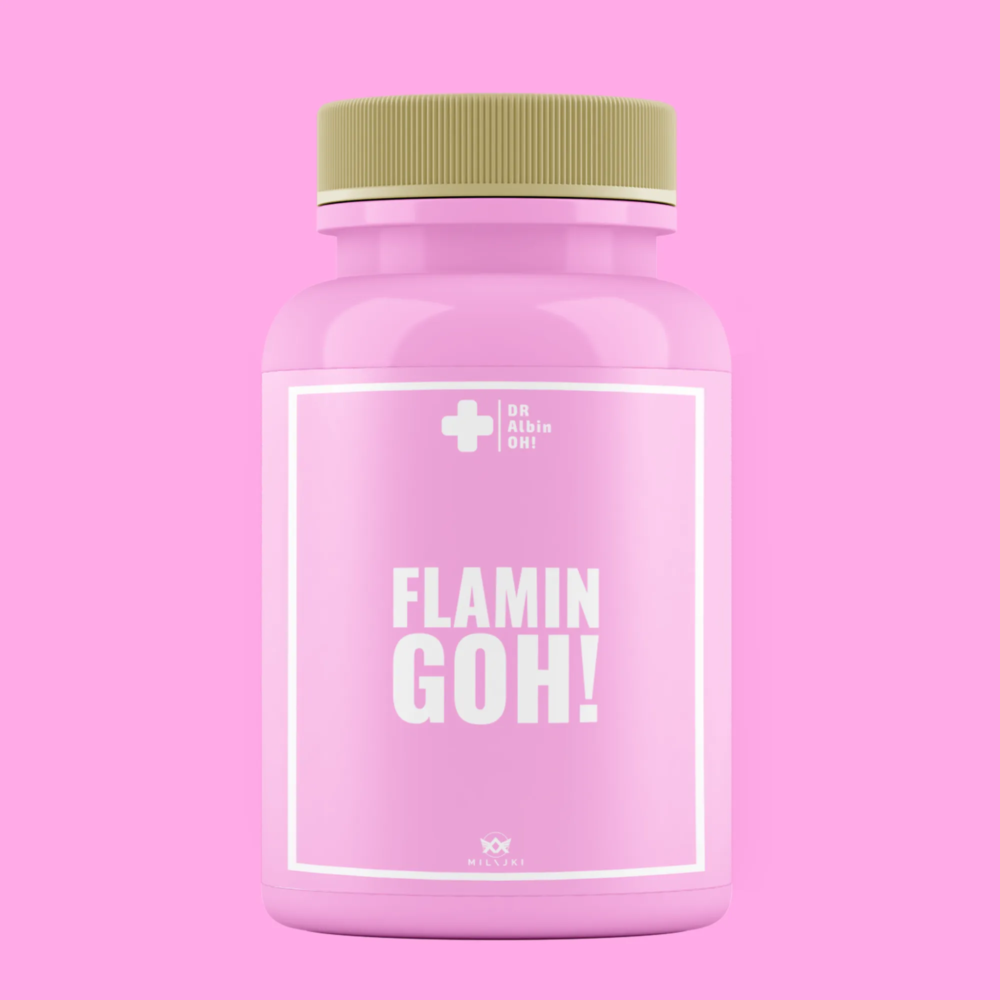 FlamingOH! - Dr AlbinOH! Pill Bottle - NFT