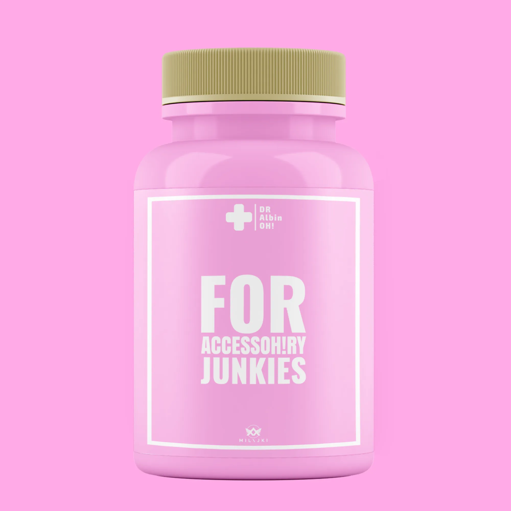 For AccessOH!ry Junkies Dr AlbinOH! Pill Bottle - NFT