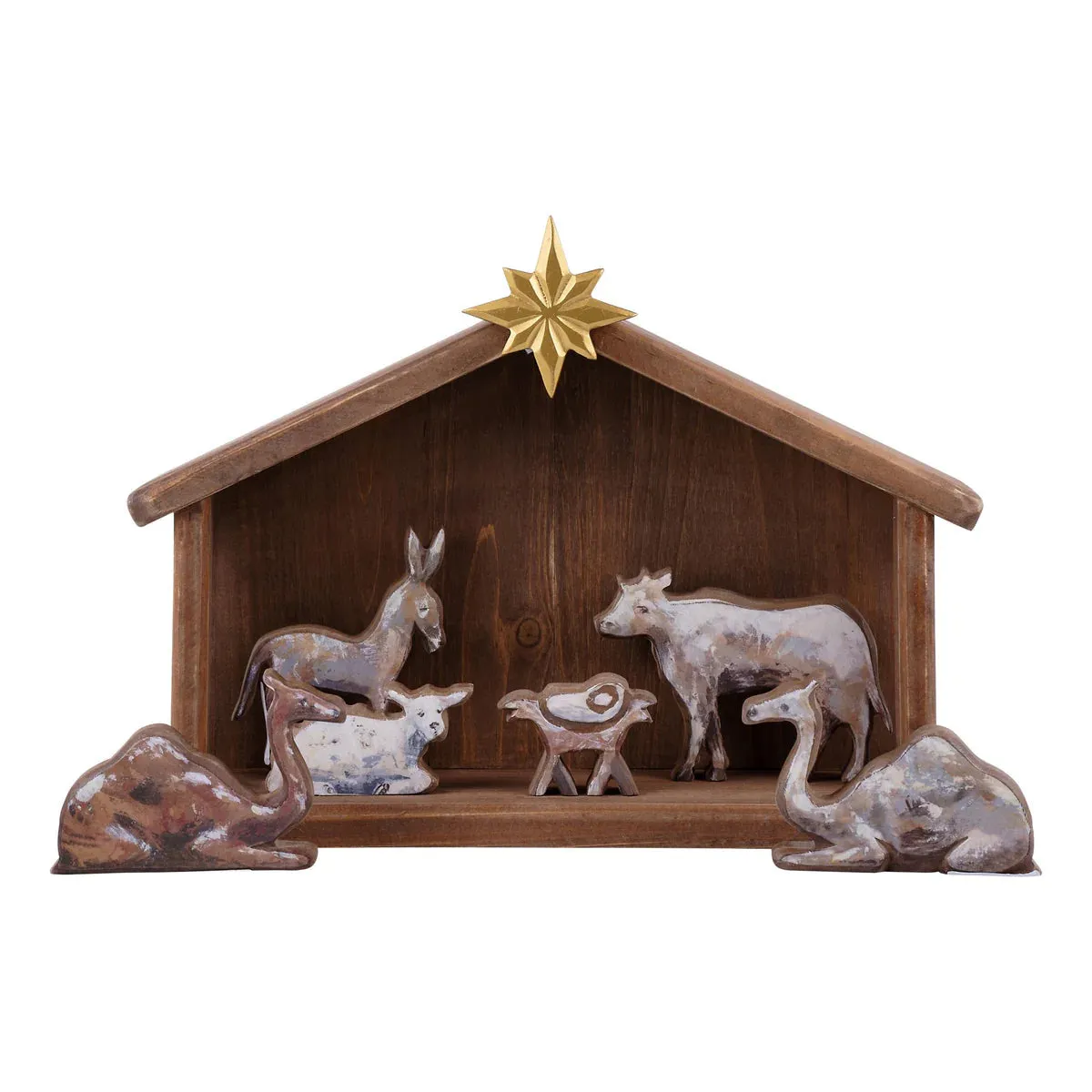 Glory Haus Away in a Manger Nativity Set