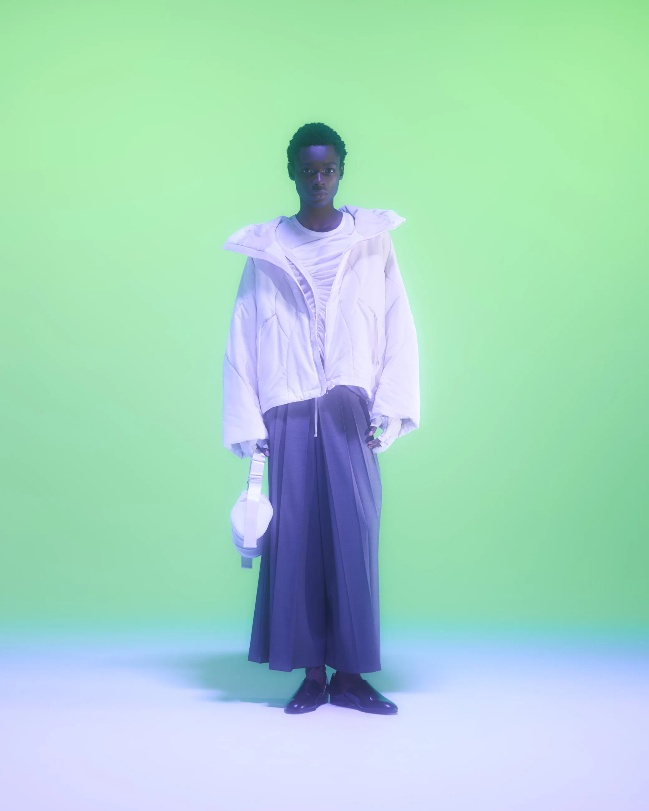 Hak Pleats Pants / grey