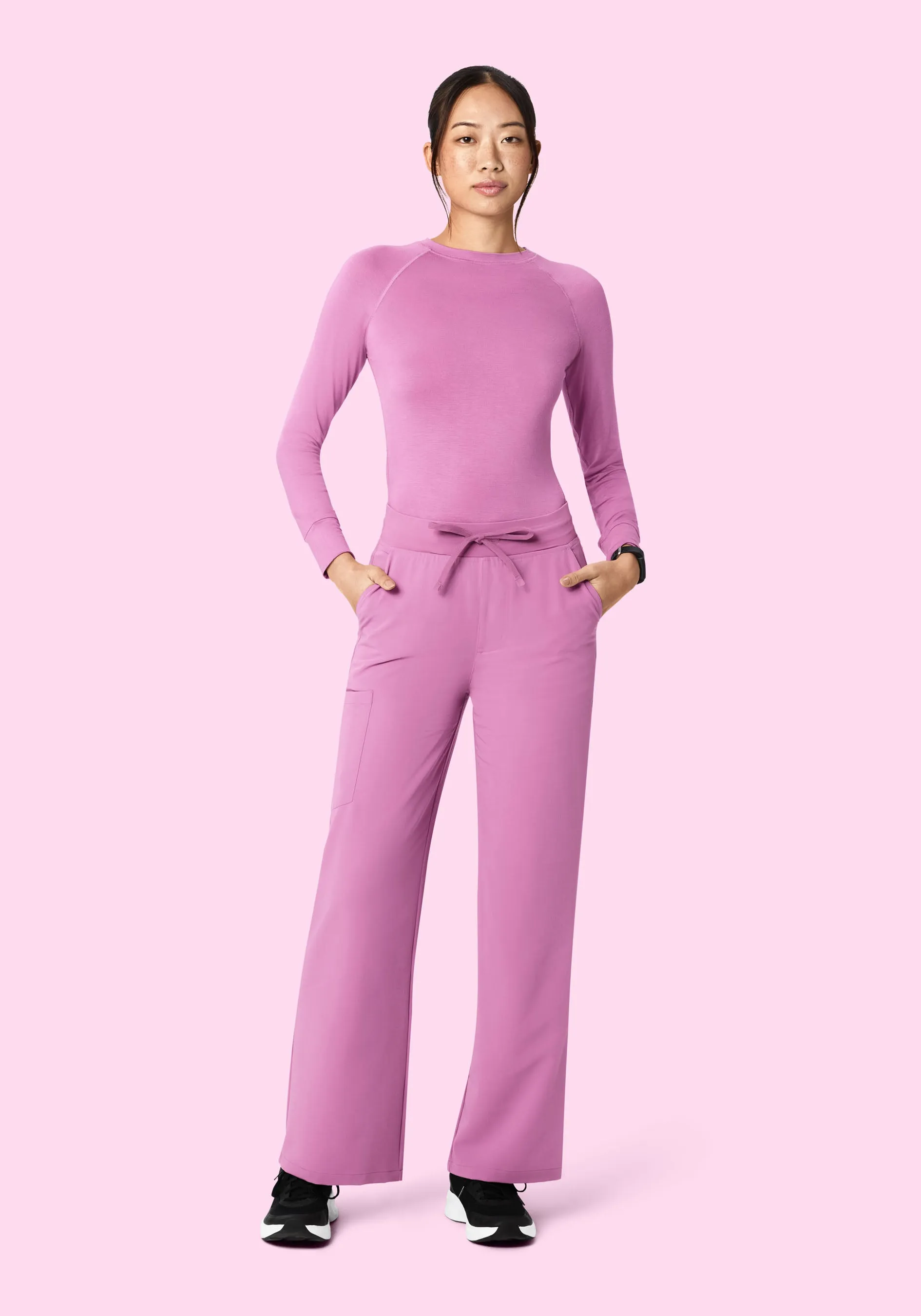 High Waisted Wide Leg Mulberry