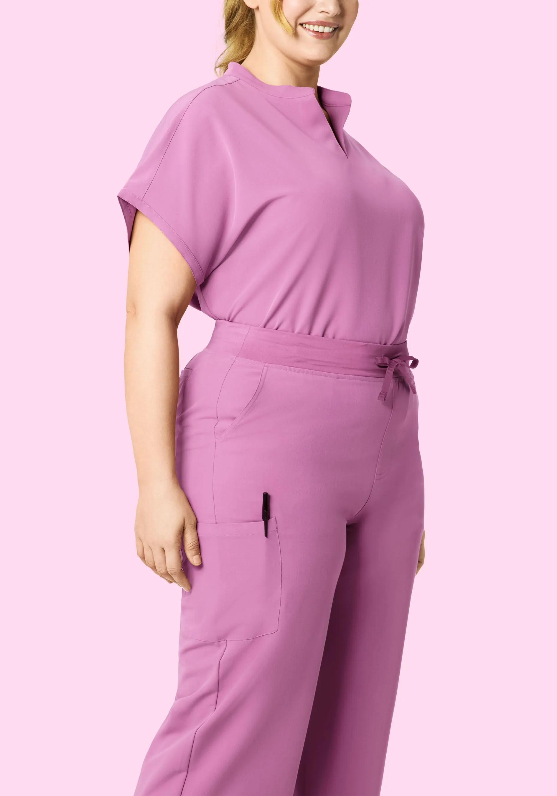 High Waisted Wide Leg Mulberry