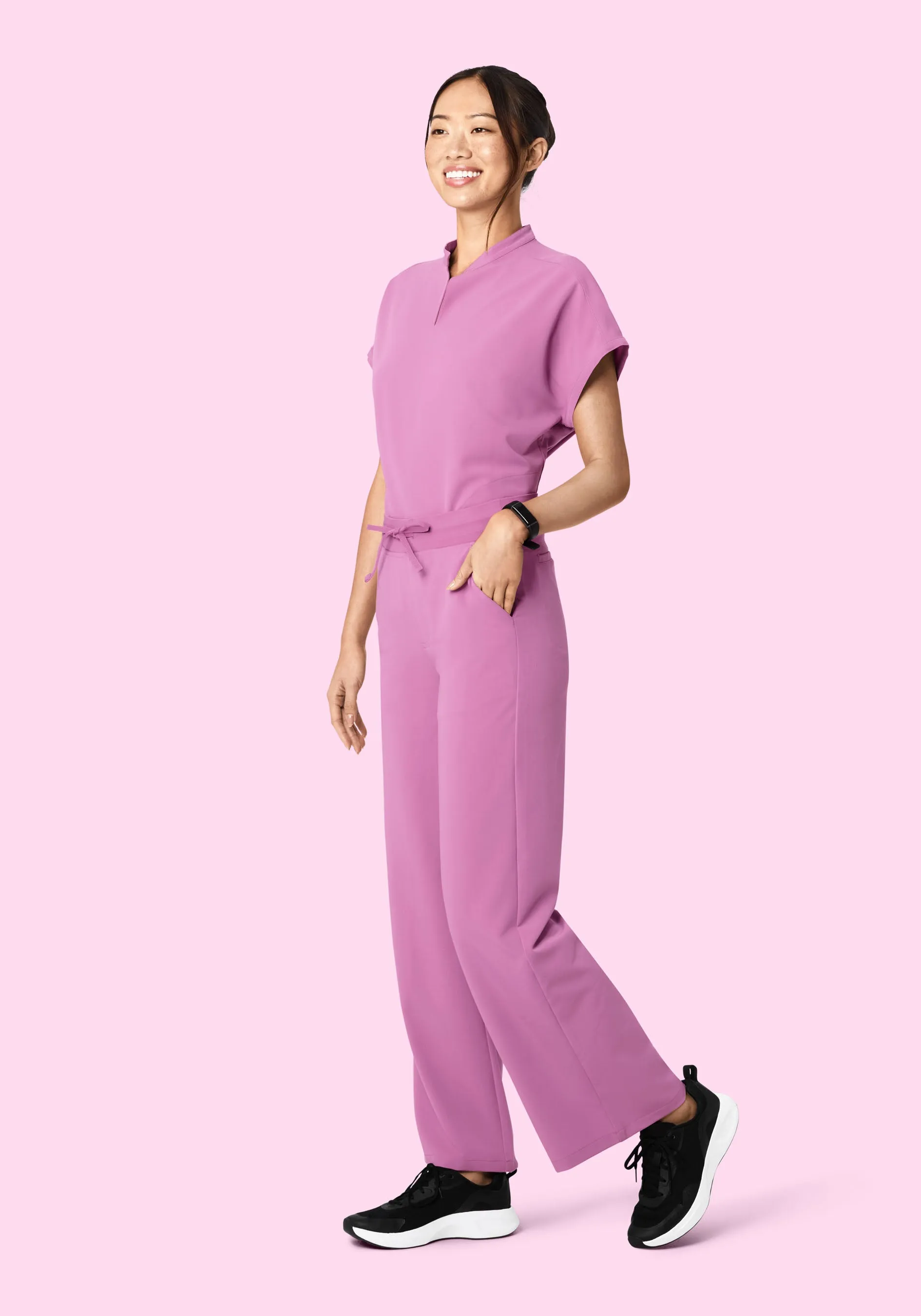 High Waisted Wide Leg Mulberry