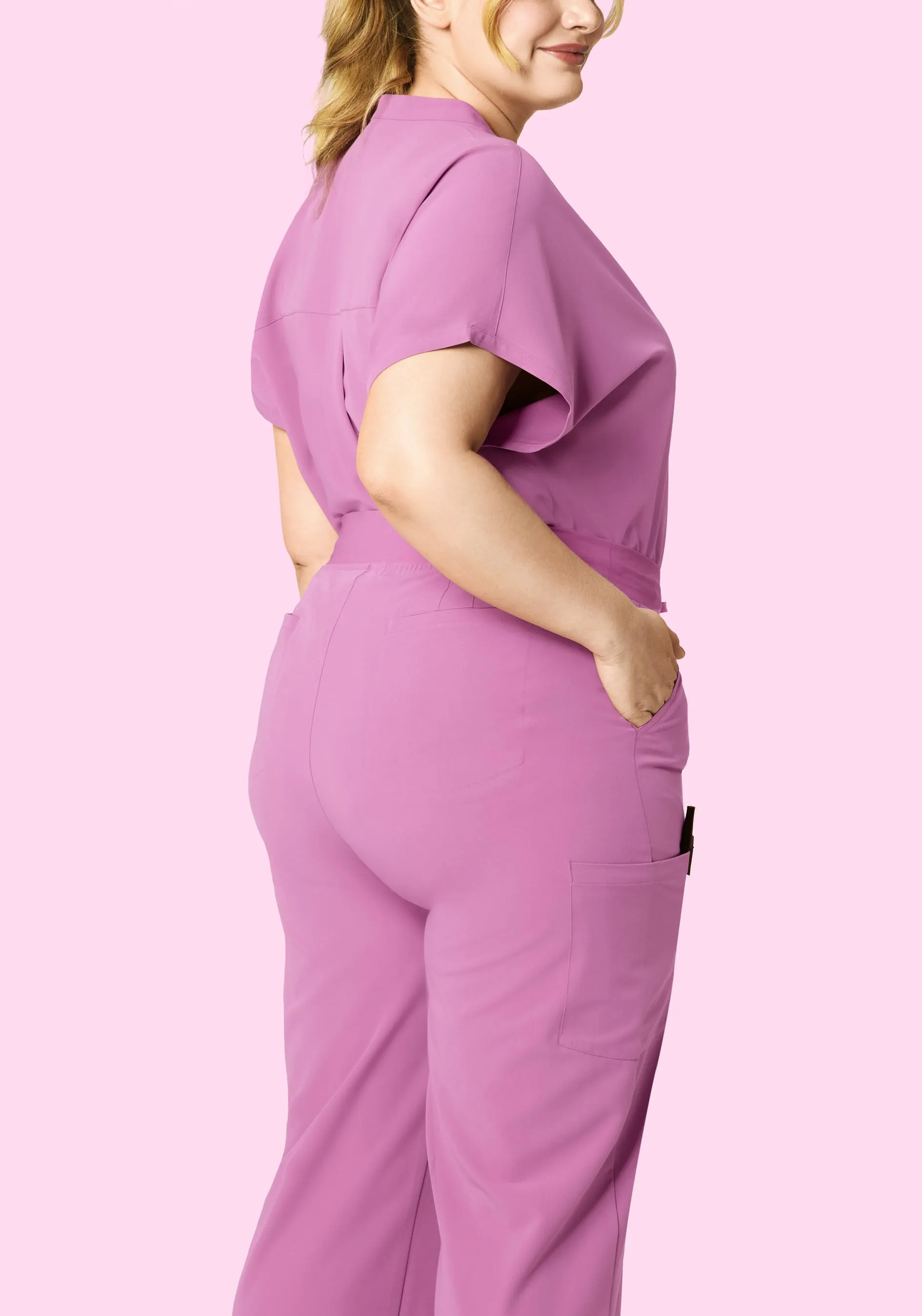 High Waisted Wide Leg Mulberry