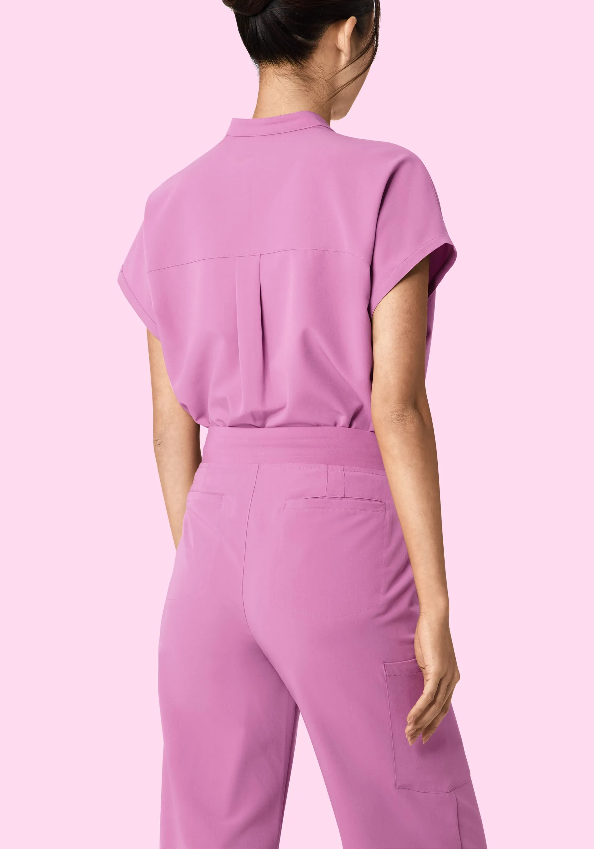 High Waisted Wide Leg Mulberry