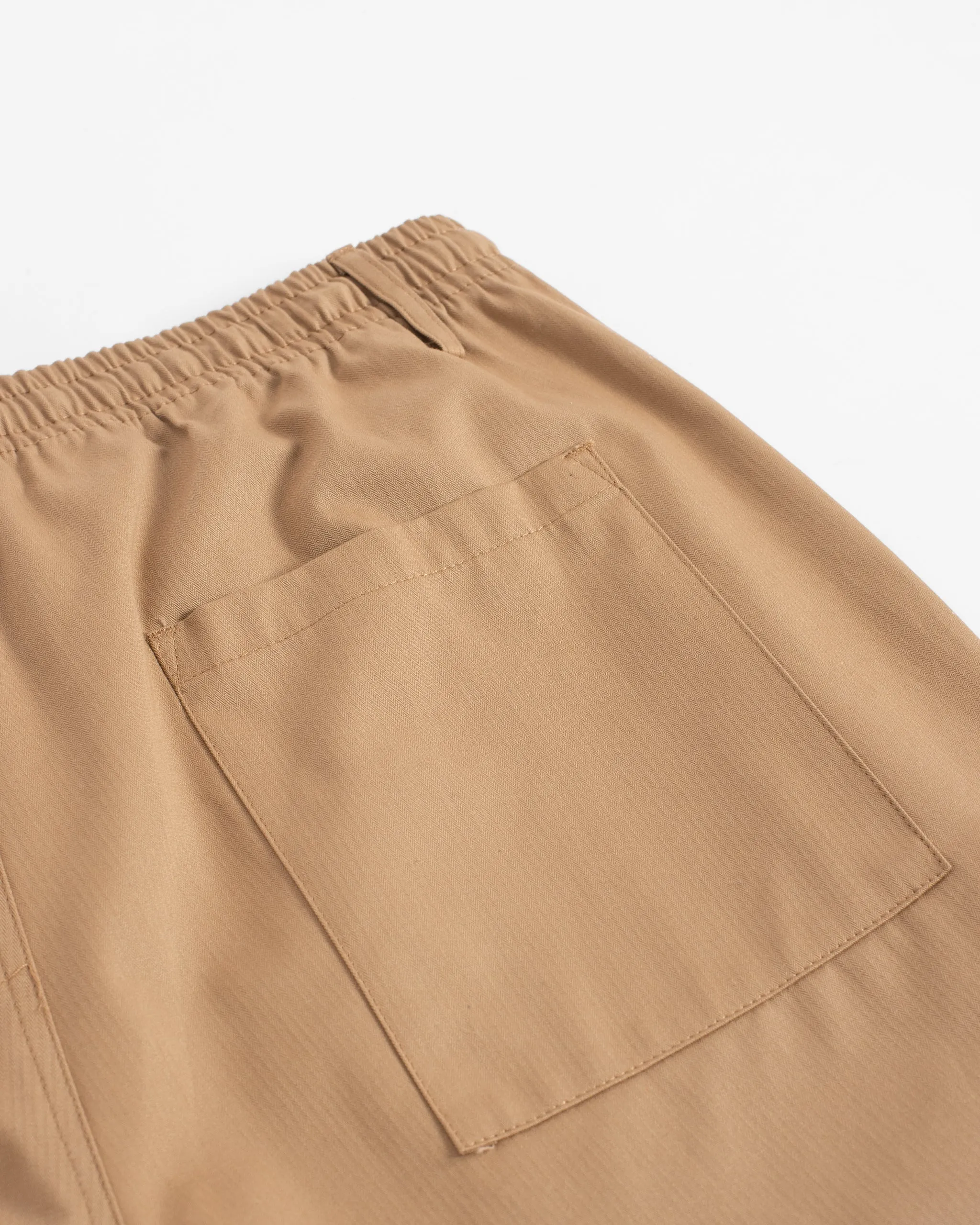 Khaki Herringbone Leisure Pant