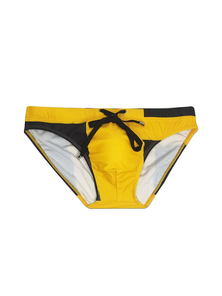 Men's 3D Pouch With Pad Beach Swim Briefs