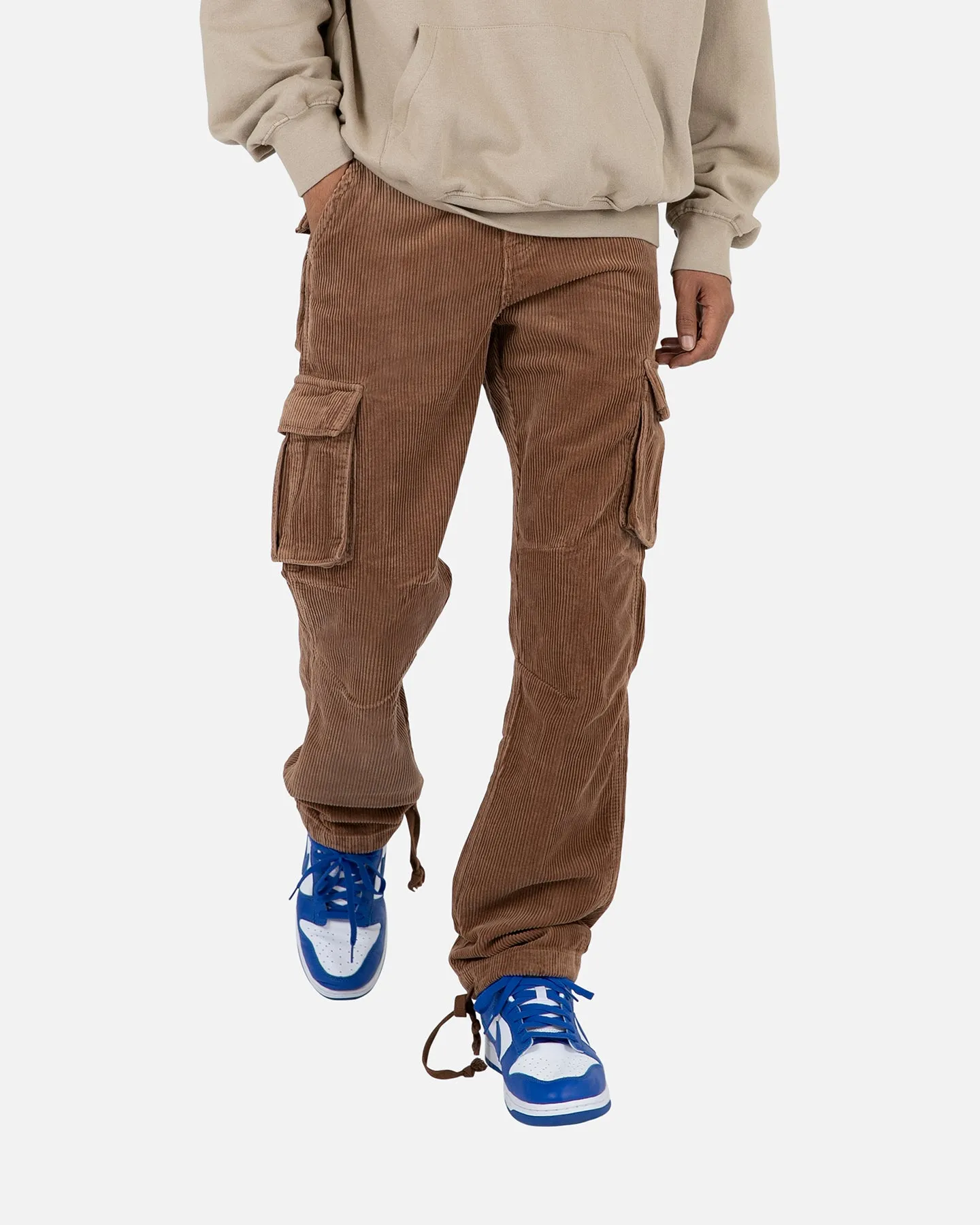 MNML Vintage Corduroy Cargo Pants Brown