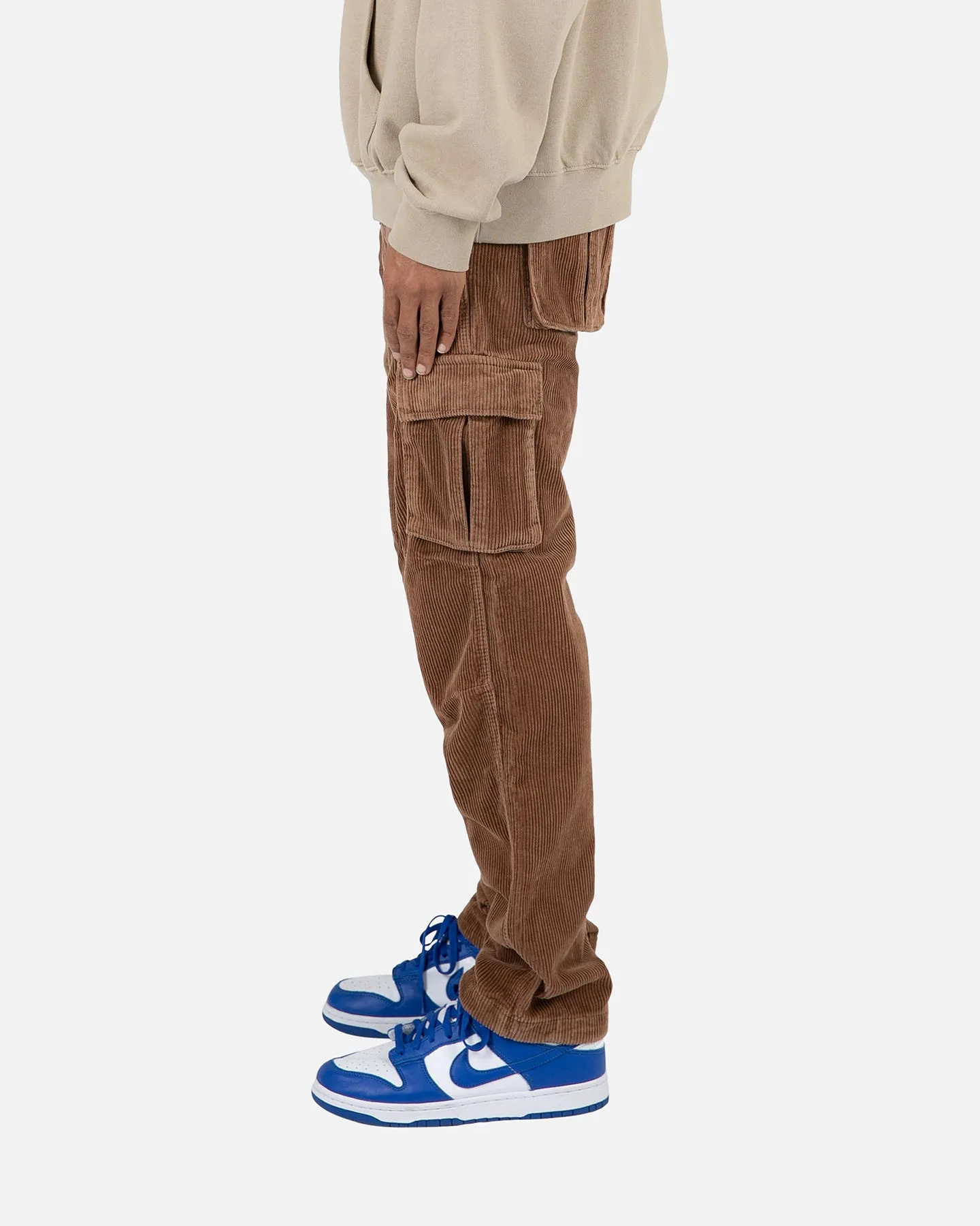 MNML Vintage Corduroy Cargo Pants Brown