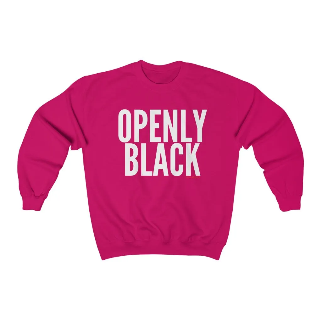 OPENLY BLACK Crewneck Sweatshirt