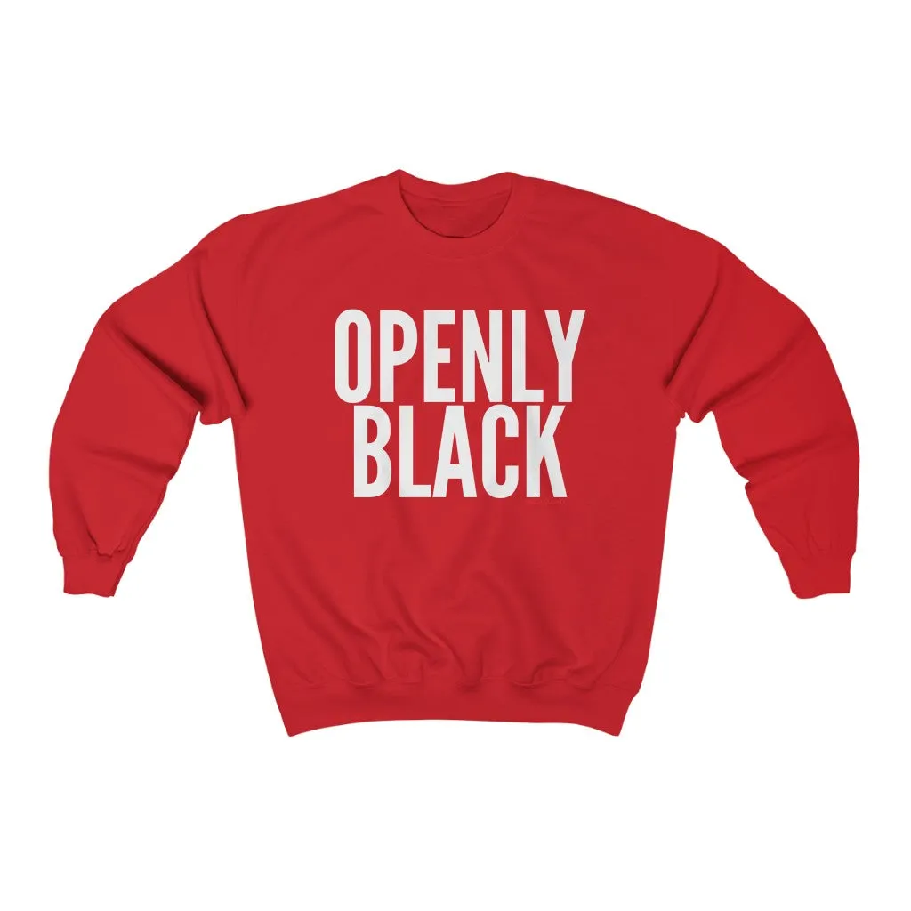 OPENLY BLACK Crewneck Sweatshirt