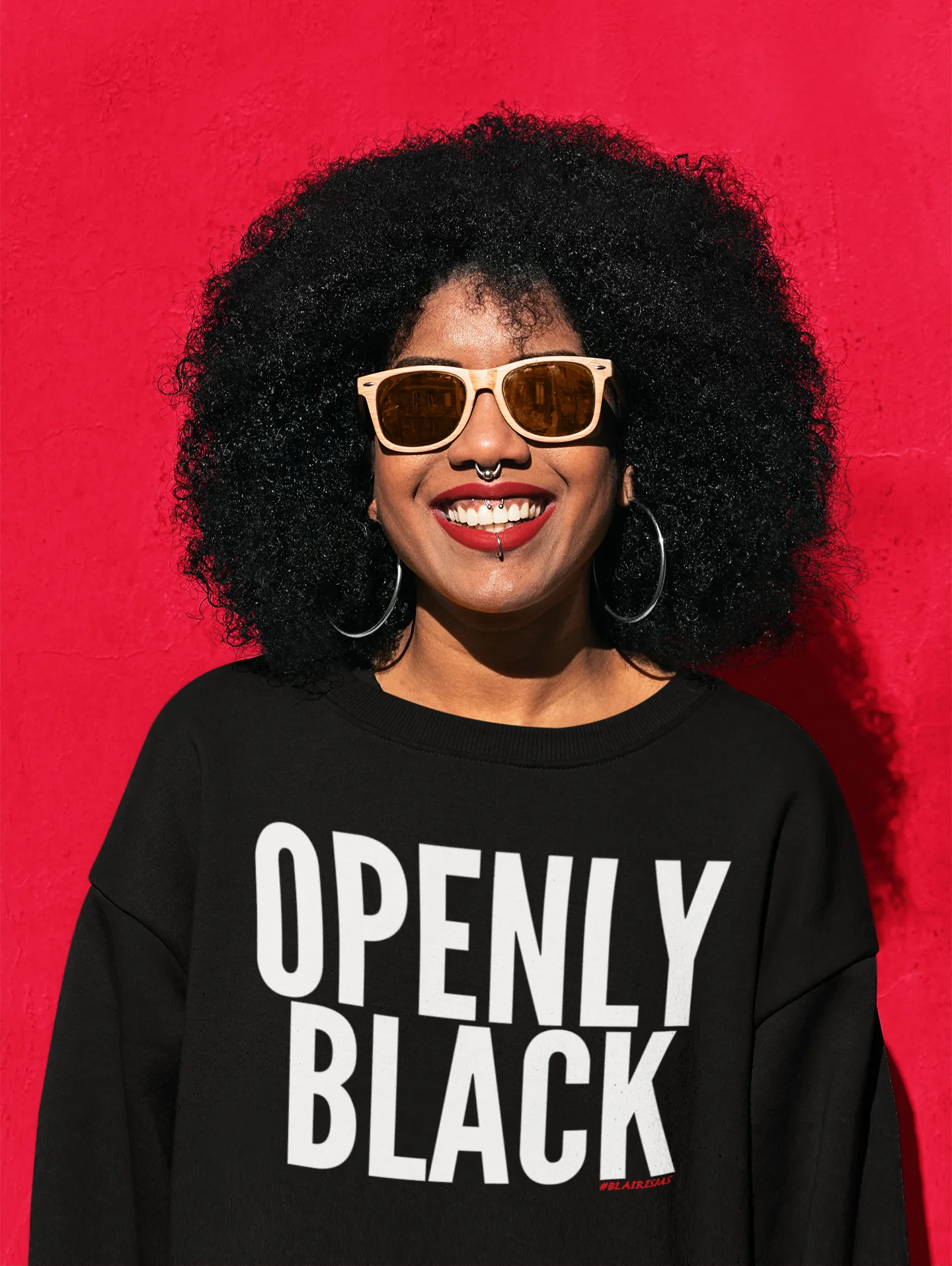 OPENLY BLACK Crewneck Sweatshirt
