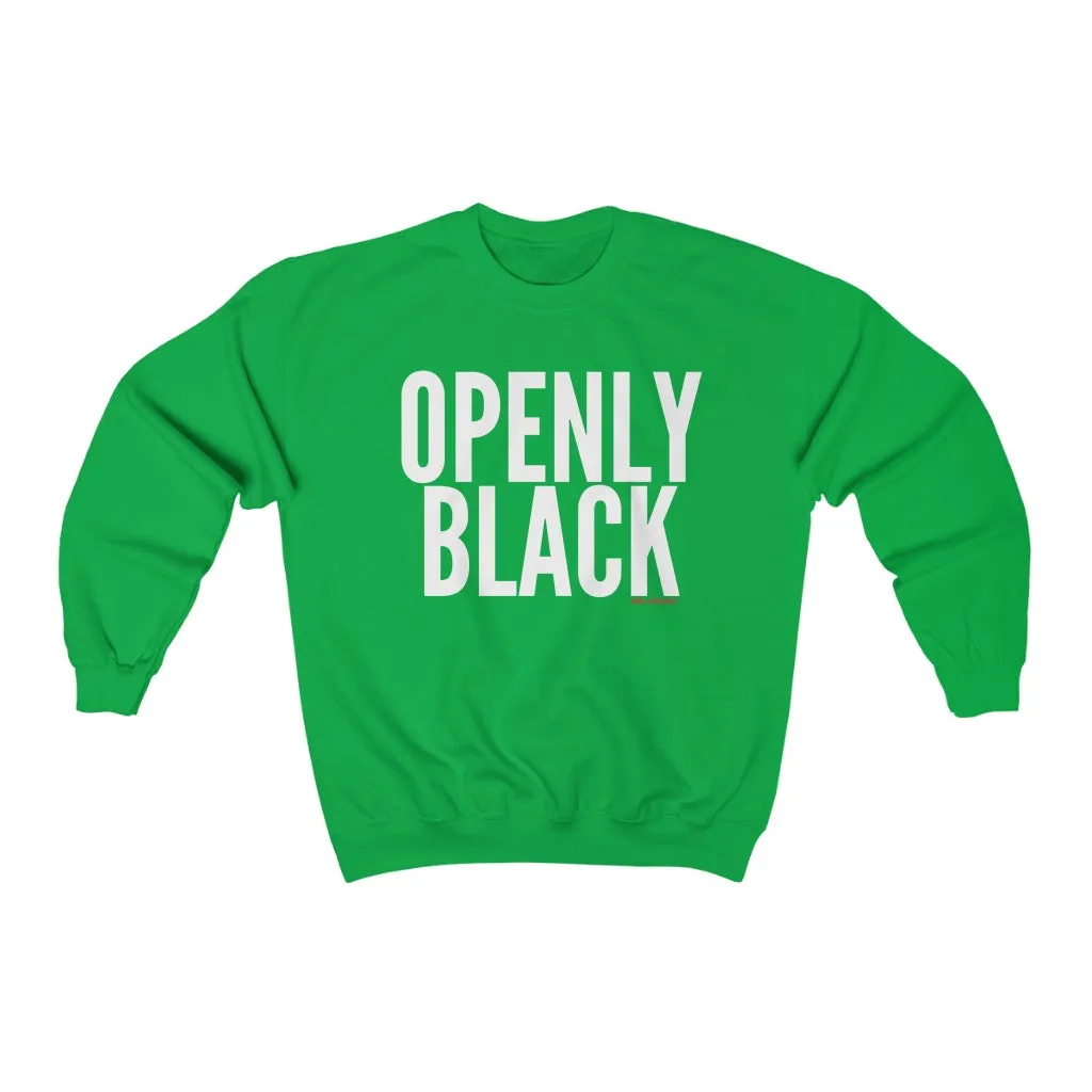 OPENLY BLACK Crewneck Sweatshirt