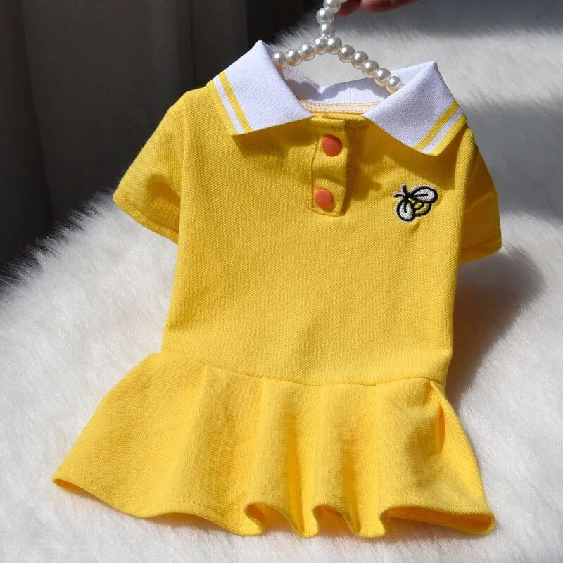 Puppy Polo Shirt with Princess Skirt
