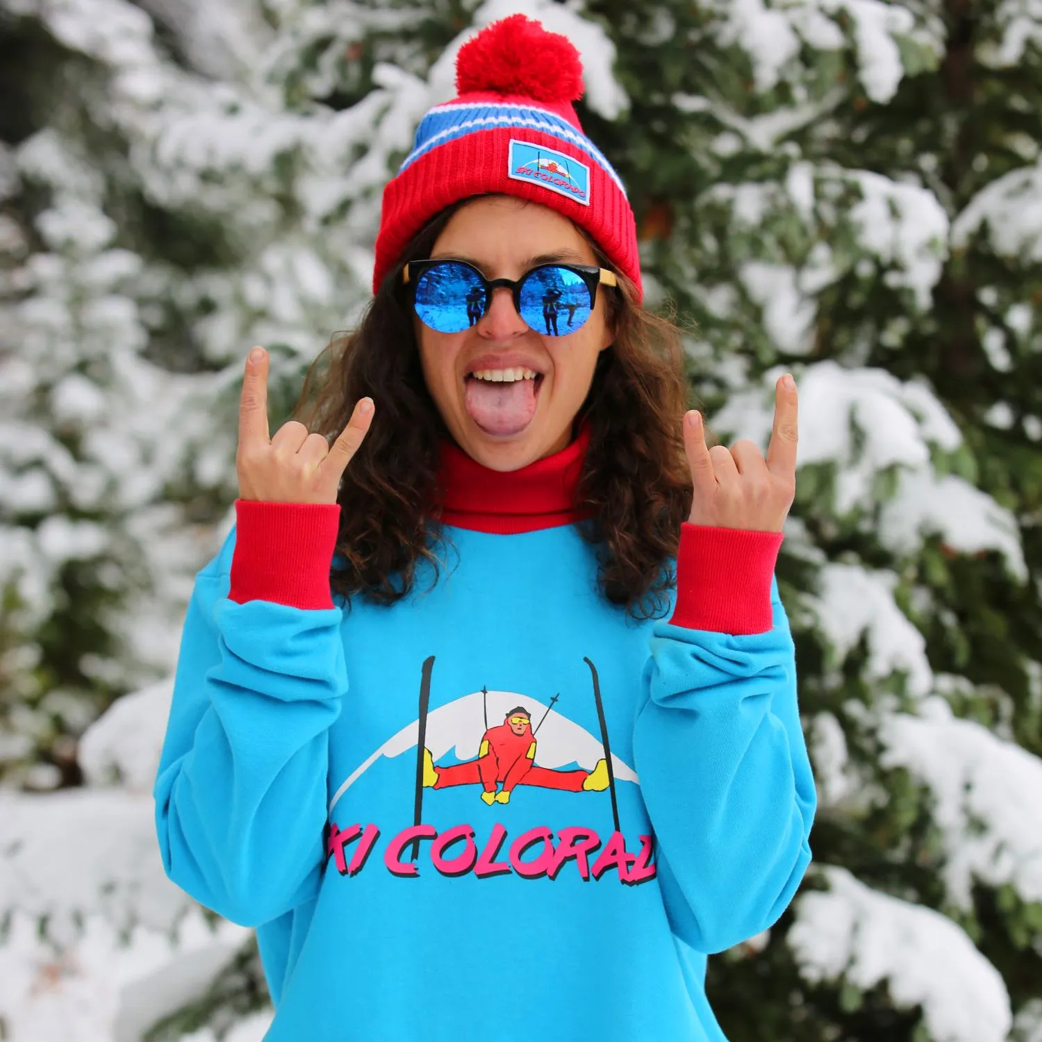 Ski Colorado - Vintage Retro Turtleneck Sweater