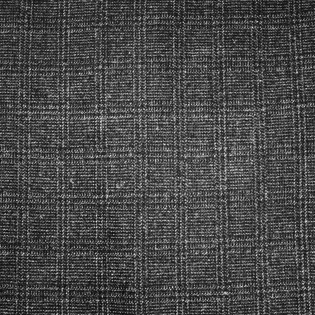 Variegated Glen Plaid Wool Flannel Suiting Charcoal