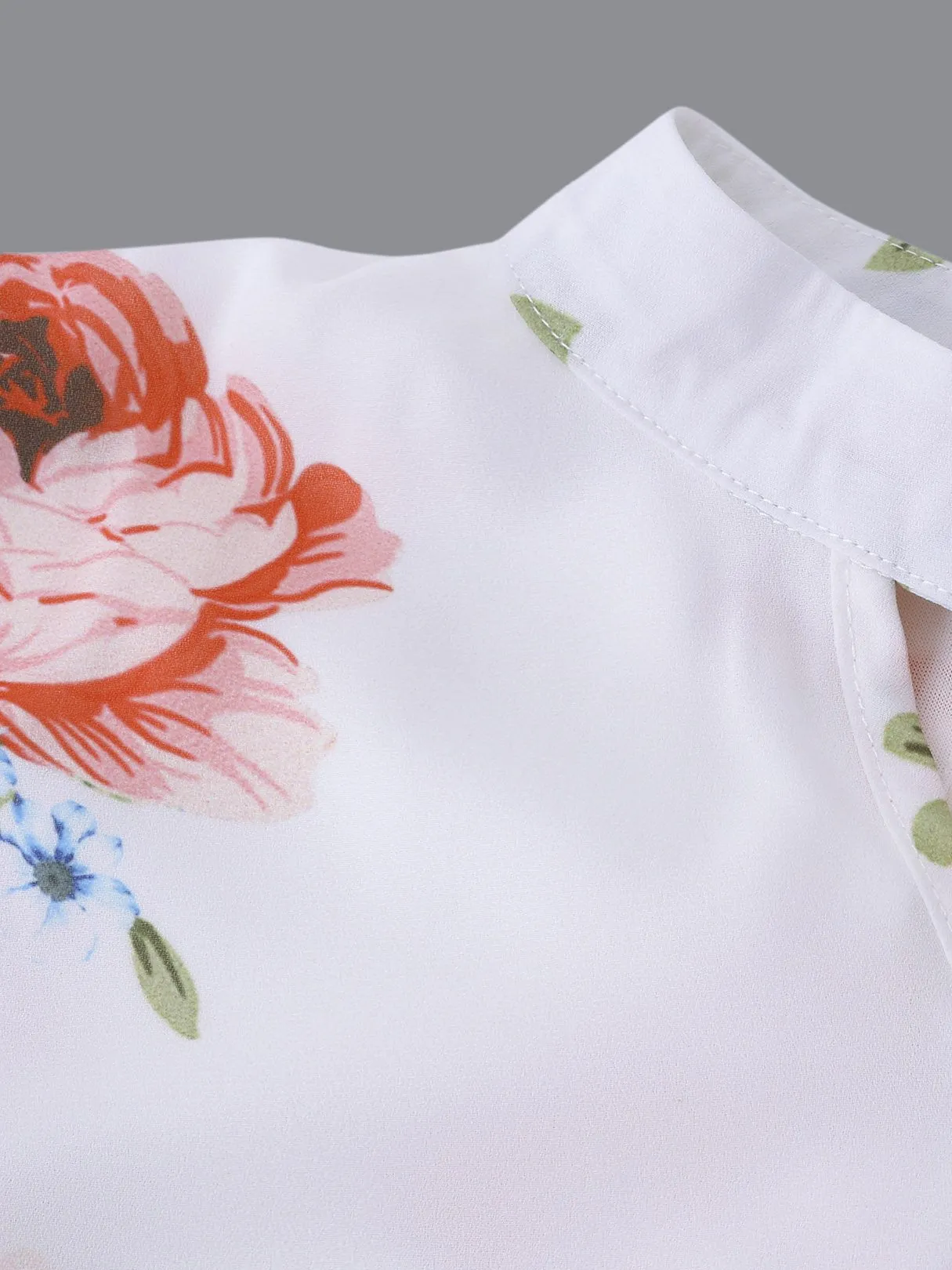 Wholesale Sleeveless Floral Print Cut Out Dresses